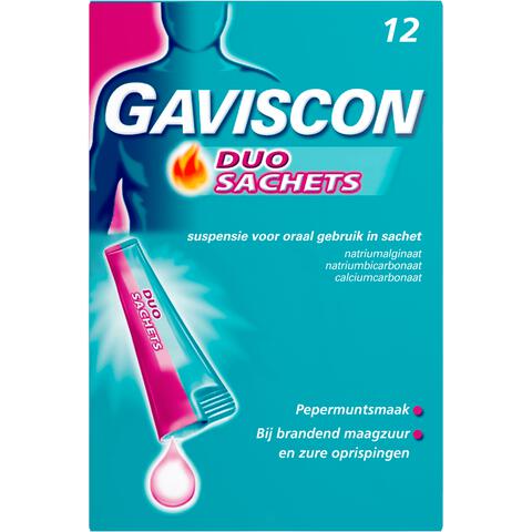 Gaviscon DUO Sachet Maagzuurremmers 12 Stuks