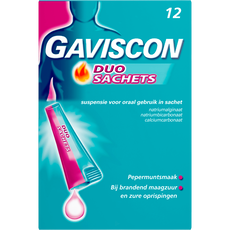 Gaviscon DUO Sachet Maagzuurremmers 12 Stuks