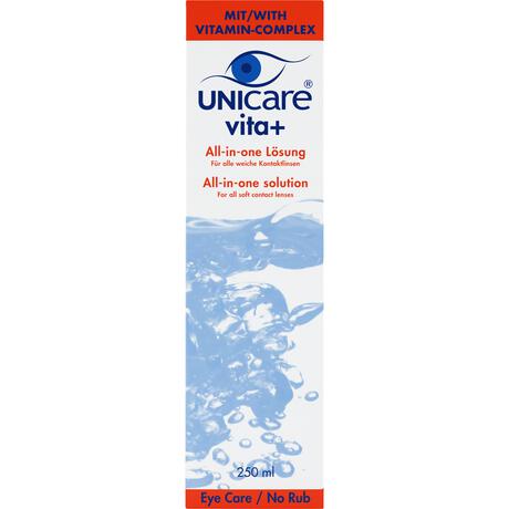 Unicare vita+aie vloeistof zachte lenzen 250 ML