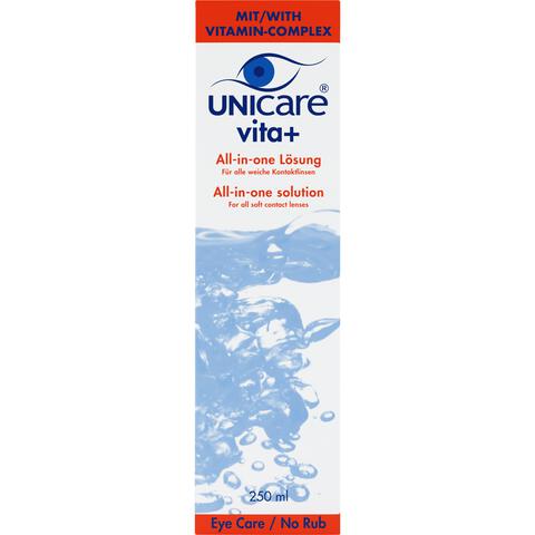 Unicare vita+aie vloeistof zachte lenzen 250 ML