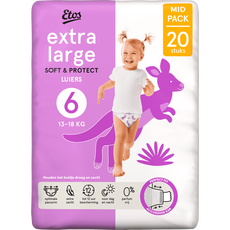 Etos Luiers Extra Large Maat 6 13-18 kg Midpack 20 stuks