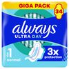 Always Maandverband Ultra Day Normal Wings Giga Pack 34 stuks