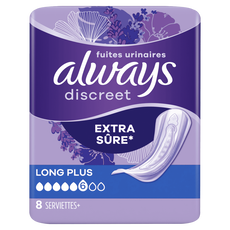 Always Discreet Incontinentieverband Long Plus 8 stuks