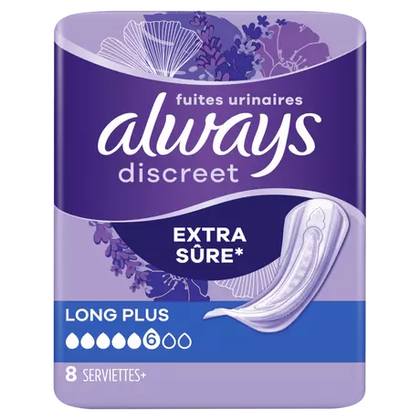 Always Incontinentieverband Discreet Long Plus 8 stuks