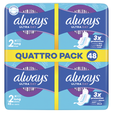 Always Maandverband Ultra Day Long Wings Quatro Pack 48 stuks