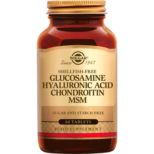 Solgar Glucosamine Hyaluronic Acid Chondroitin MSM Tabletten 60 stuks