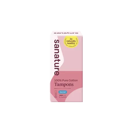 Sanature 100% Katoenen Tampons Normaal 16 stuks
