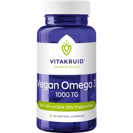 Vitakruid Omega 3 Vegan 1000 TG Softgel Capsules 60 stuks