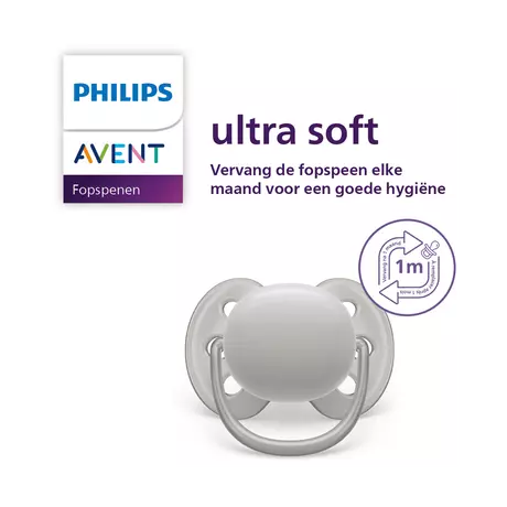 Philips Avent Fopspeen Ultra Soft 18M+ SCF093/05 2 stuks