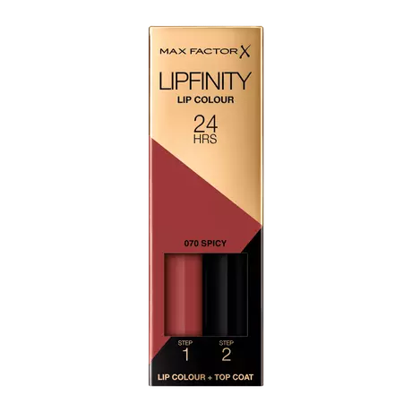 Max Factor Lipfinity Lip Colour 2-Step Long Lasting Lipstick 070 Spicy