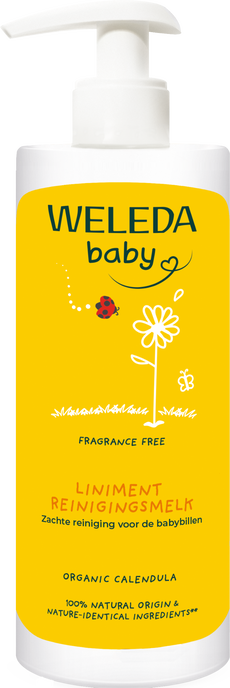 Weleda Calendula Liniment Babybillen Reinigingsmelk 400 ML
