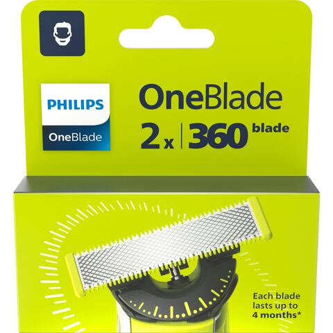 Philips OneBlade 360 QP420/50 Navulmesjes 2 stuks