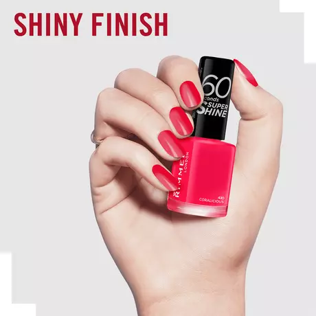 Rimmel London 60 Seconds SuperShine Nagellak 430 Coralicious 8 ML
