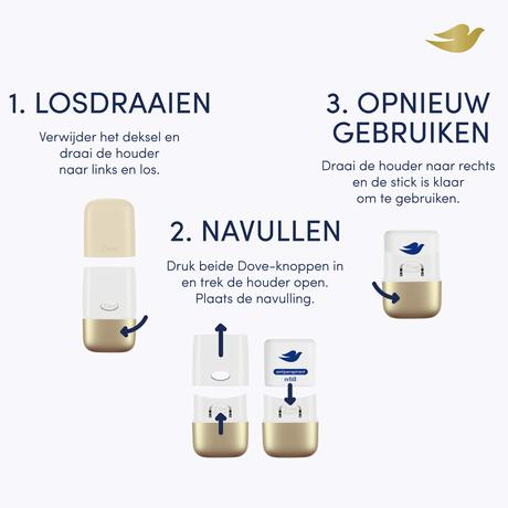 Dove Caramel Refillable Deodorant Starter Kit