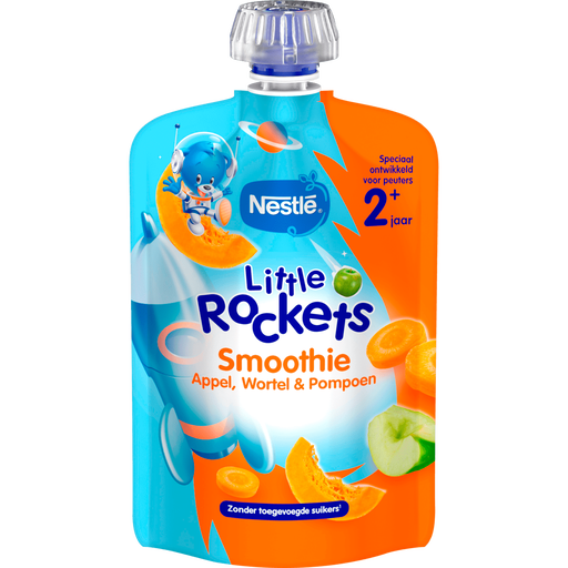 Nestlé Little Rockets Smoothie Appel Wortel Pompoen 2+ Jaar 150 gram