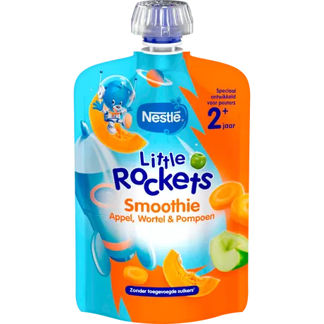Nestlé Little Rockets Smoothie Appel Wortel Pompoen 2+ Jaar 150 gram