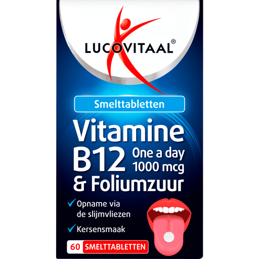 Lucovitaal B12 Smelttabletten met Foliumzuur 60 stuks