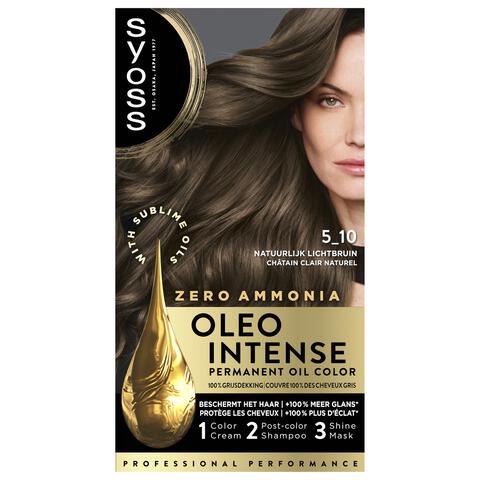 Syoss Oleo Intense Permanente Haarkleuring 5-10 Cool Bruin