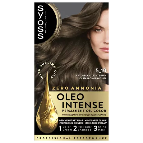 Syoss Oleo Intense Permanente Haarkleuring 5-10 Cool Bruin
