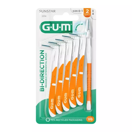 GUM® Bi-Direction iso 2 Ragers 6 stuks