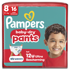 Pampers Baby Dry Pants Luierbroekjes Maat 8 17+ kg 16 stuks