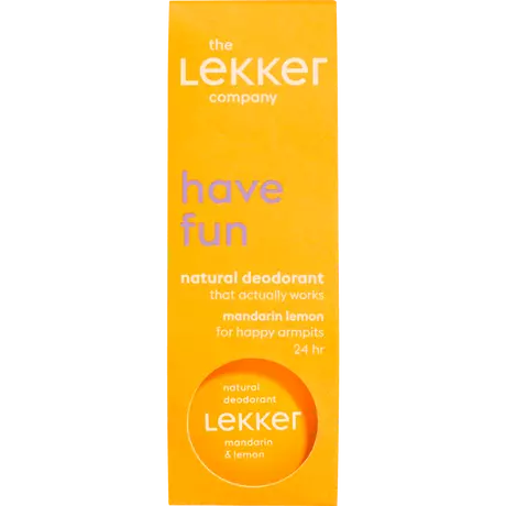 The Lekker Company Mandarijn & Citroen Deodorant Crème 30 gram