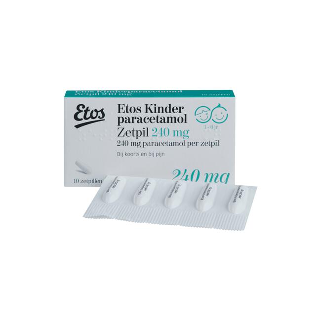 Etos Kinderparacetamol 240 mg Zetpil