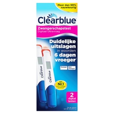 Clearblue Zwangerschapstest Digitaal Ultravroeg 2 Stuks