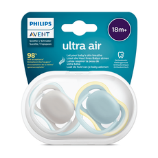 Philips Avent Ultra Air – Ademend en lichtgewicht fopspeen (18mnd+) – 2 stuks - SCF349/50