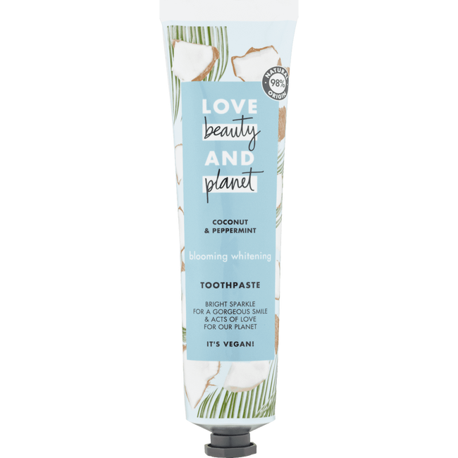 Love Beauty & Planet Coconut & Peppermint Blooming Whitening Tandpasta