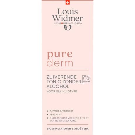 Louis Widmer Purederm Tonic Zonder Alcohol Zonder Parfum 200 ML