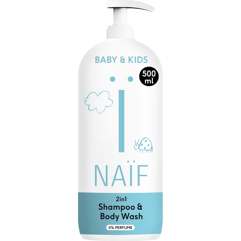 Naïf Baby & Kids 2-In-1 Shampoo & Body Wash 0% Parfum 500 ML