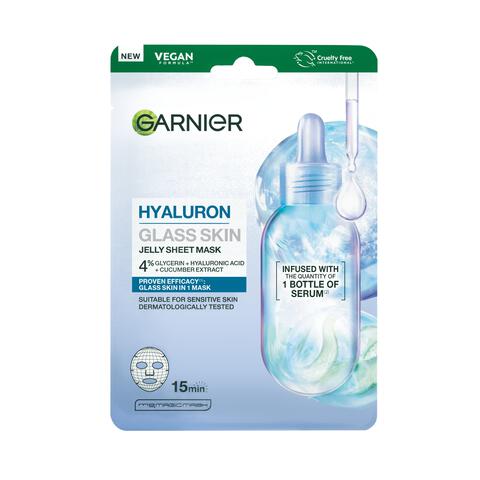 Garnier Hyaluron Glass Skin Jelly Sheet Mask
