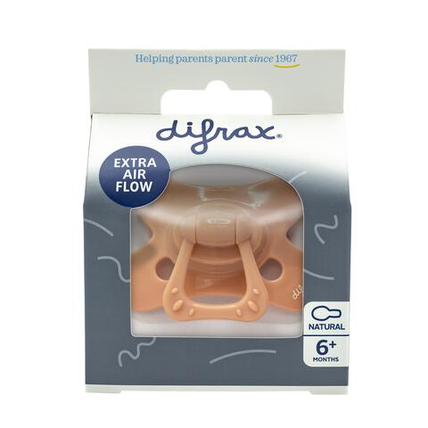 Difrax Fopspeen Natural 6+ M Uni Peachy 