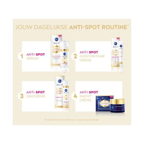 NIVEA Cellular Luminous Anti-Pigment Fluid Cream SPF50