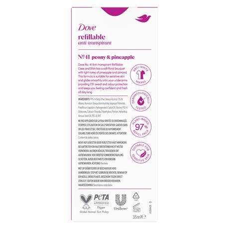 Dove Peony Antiperspirant Deodorant Refillable Starter Kit