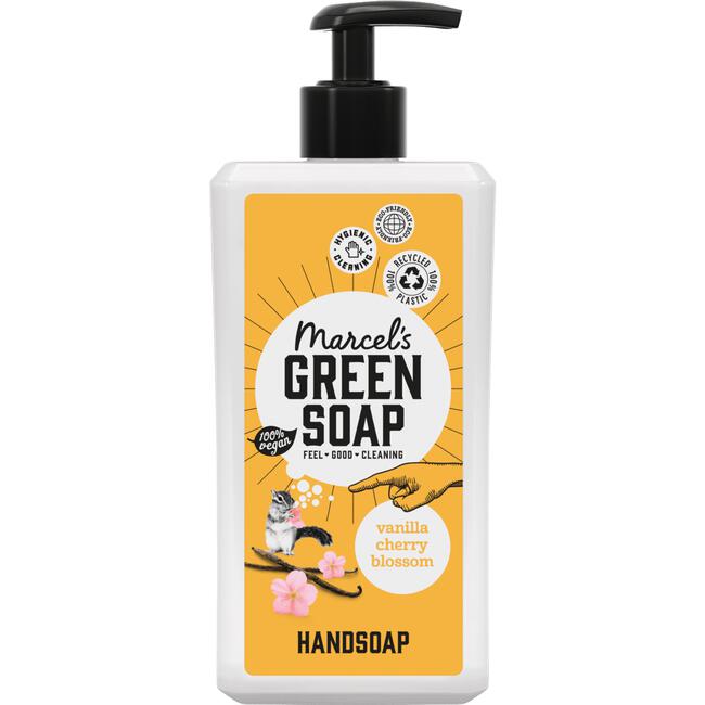 Marcel's Green Soap Vanilla & Cherry Blossom Handzeep 500 ML