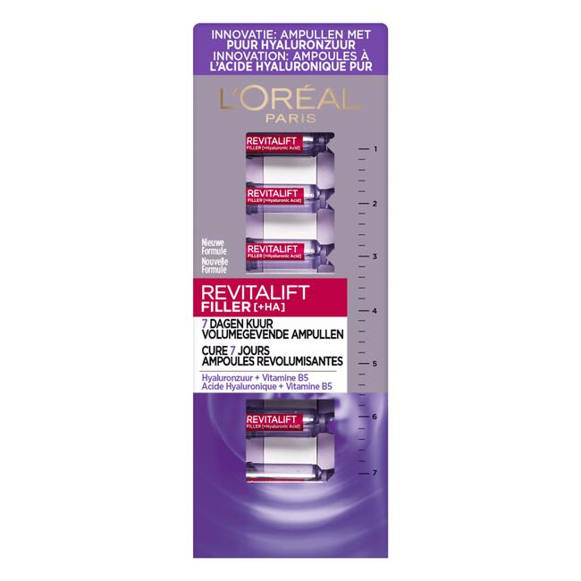 L'Oréal Paris Revitalift Filler Hyaluronzuur Ampullen 7 Daagse Kuur