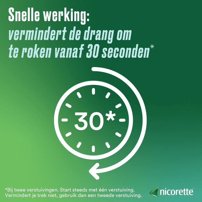 Nicorette® Mondspray – bij stoppen met roken – 13,2 ml, 1 mg nicotine
