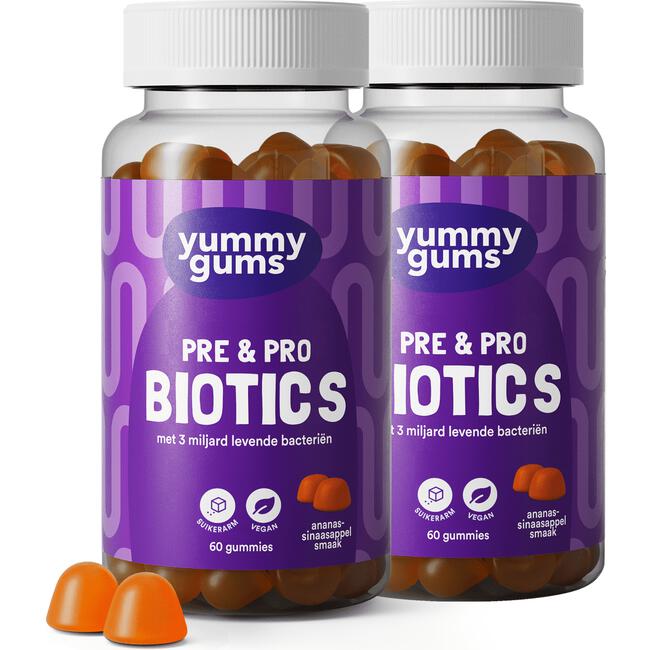 Yummygums Pre & Pro Biotics 60 stuks