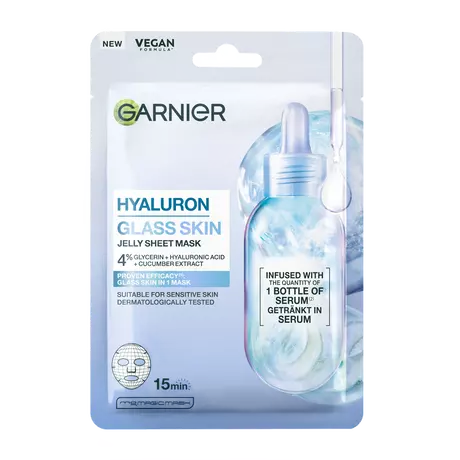 Garnier Hyaluron Glass Skin Jelly Sheet Mask