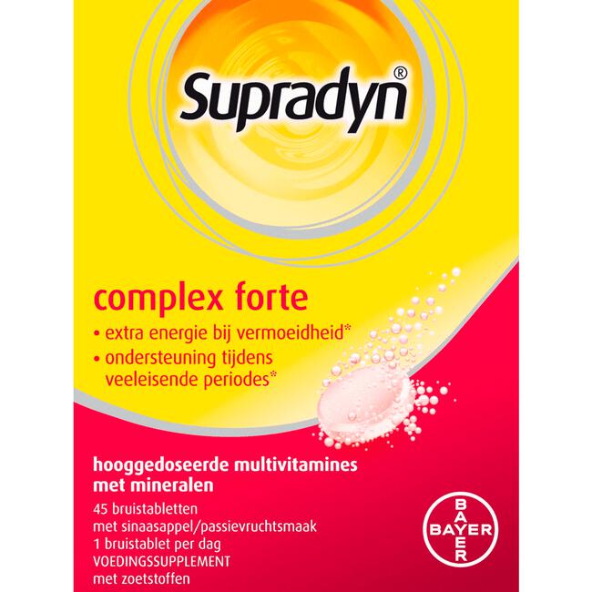 Supradyn Complex Forte Multivitamine Voor Extra Energie 45 Bruistabletten