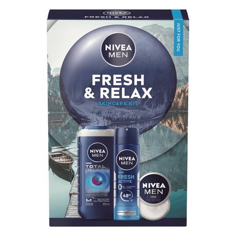 NIVEA MEN Fresh & Relax Geschenkset Mannen