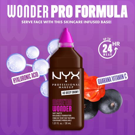 NYX Professional Makeup Make 'EM Wonder Foundation 43 Deep Ebony