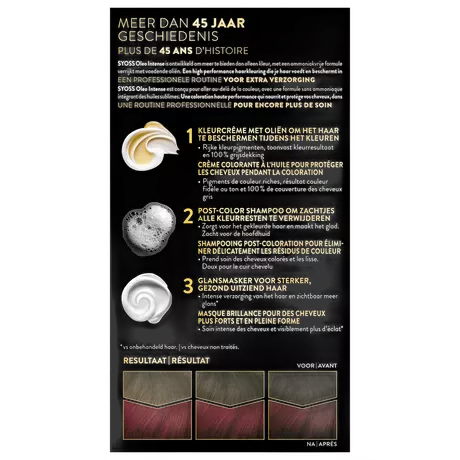 Syoss Oleo Intense Permanente Haarkleuring 5-92 Stralend Rood/Rouge Eclatant
