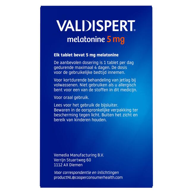 Valdispert Melatonine 5 mg