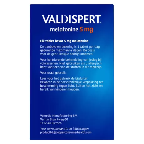Valdispert Melatonine 5 MG 30 stuks