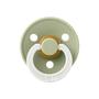 BIBS Glow in the dark Fopspeen Two Pack Natuurlijk Rubber Sage/Vanilla Maat 1