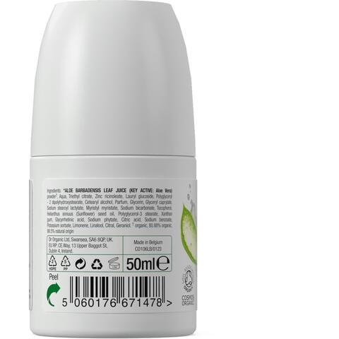 Dr. Organic Aloe Vera Deodorant Roller 50ML