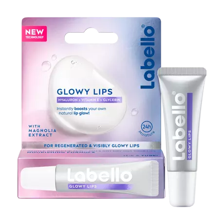 Labello Glowy Lips Hyaluron Clear 24u Hydratatie Lippenbalsem